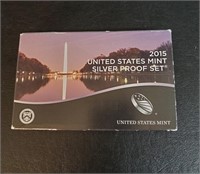2015 US Mint Silver Proof Set Coins