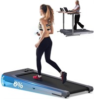 WELLFIT Walking Pad Treadmills 6% Incline