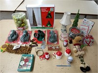 CHRISTMAS ITEMS,ORNAMENTS,LIGHT HOLDERS,&MORE