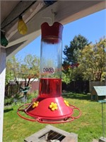 Hummingbird feeder (back patio)