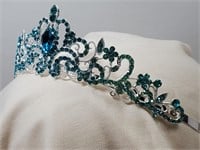 Gorgeous Blue Crystal Tiara New