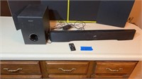 Polk soundbar & Sony speaker