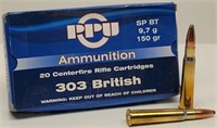 (20 rds) PPU 303 British Cartridges