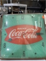 Coca-Cola Clock powers on hands moved