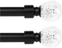 knobelite 1 Inch Curtain Rods, 37-72 Inch - 2 Pack