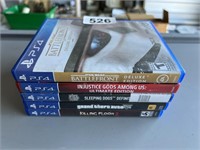 PS4 Games, 5 Various Games U240