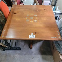Nice Little Dinette Sized Stenciled Table