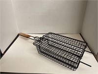 Wood Handled Cooking Basket