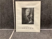 Charlton Heston Framed Photo