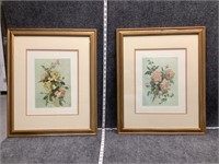 Floral Framed Art Set of 2