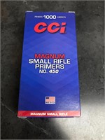 CCI magnum small rifle primers no.450 box of 1000