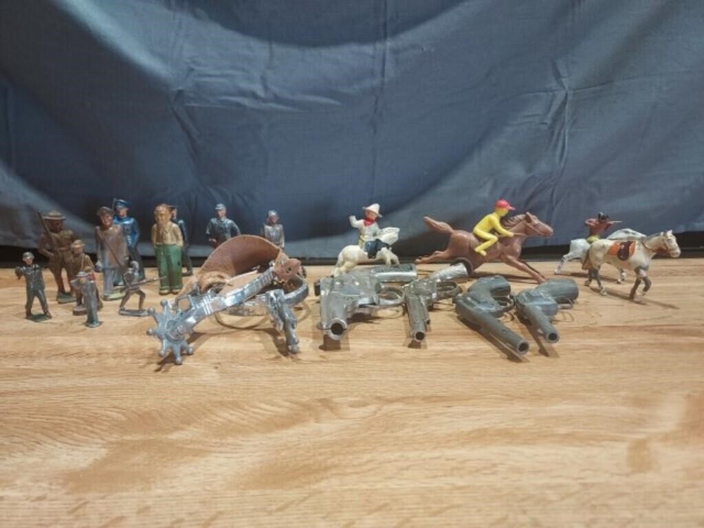 Metal Action Figurines, play Guns, Stirrups