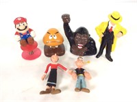 Mario, Popeye, King Kong Figures