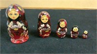 BEAUTIFUL SMALL SIZE MATRYOSHKA NESTING DOLLS