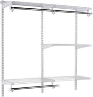 Rubbermaid 4-8 Ft. Adjustable Closet Kit