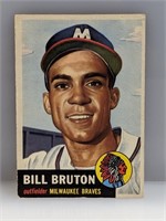 1953 Topps #214 Bill Burton Milwaukee Braves