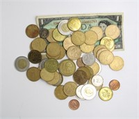 FOREIGN COINS, TOKENS, CANADIAN DOLLAR