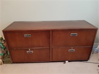 Wood 4 Drwaer Lateral File Cabinet