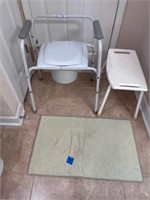 Shower Seat/Potty Chair/Non Skid Mat