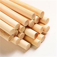50 PCS Dowel Rods Wood Sticks - 1/2 x 48 Inch