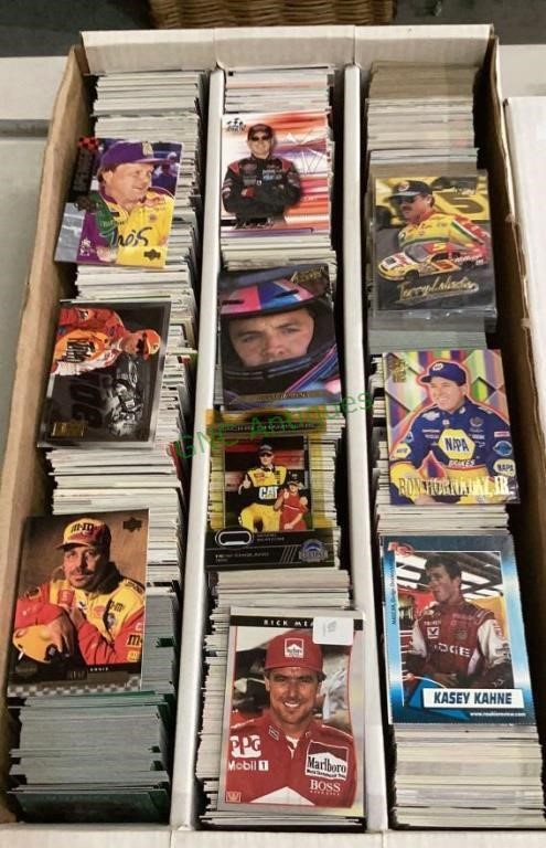Sports cards - 3000 count box full of racing