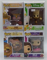 (DD) Funko Pop. Disney. Chip, Lumiere, The Beast,