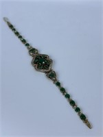 Emerald Bracelet Marked 925