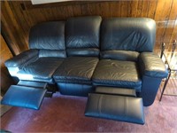 La-z-boy Blue double recliner couch