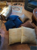 Collection of throw pillows