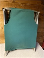 Pair of vintage aluminum frame cots