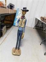 Large Cowboy Ceramic Figure