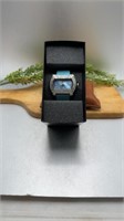 Victoria Wieck Watch. Turquoise Colored Band with