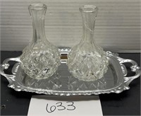 Vintage lead crystal vases & more