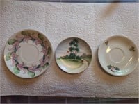 Mix of occupied Japan and Haviland saucers
