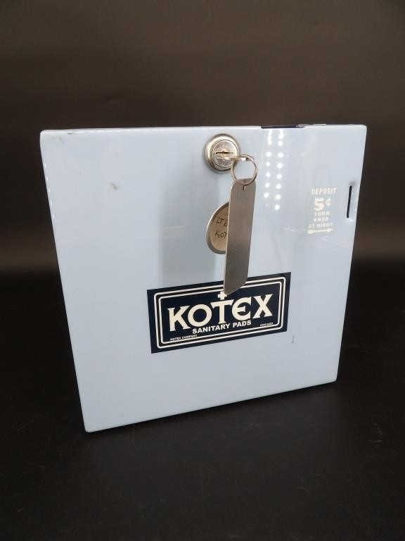 Kotex Coin Operated Vending Machine w/ Key NOS