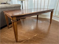 Wood Dining Table with Leaf Extention