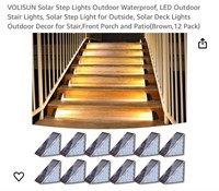 VOLISUN Solar Step Lights Outdoor Waterproof