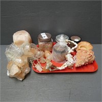 Various Salt Lamp Parts, String Lights, Etc