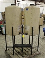 Engine Oil & Hydraulic Fluid Poly Barrels w/Stand