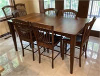 Counter height table & 8 chairs