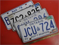 Ontario license plates lot