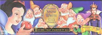 Rare Disney Snow White DVD Bus Advertising Sign