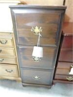 Lot # 3912 - Contemporary dark Pine three drawer