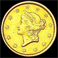 1851 Rare Gold Dollar CHOICE AU