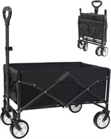 Collapsible Folding Outdoor Utility Wagon, Beach W