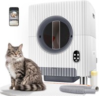 Self Cleaning Cat Litter Box,Electric Entrance Doo
