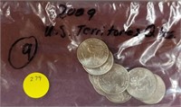 APPROX 9 2009 US TERRITORY QUARTERS