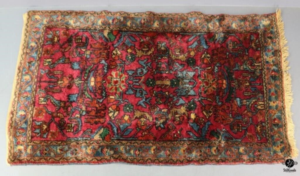 Hand Knotted Sarouk Style Rug