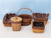 5 Longaberger Baskets