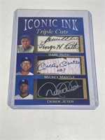 Iconic Ink Babe Ruth Mickey Mantle Derek Jeter